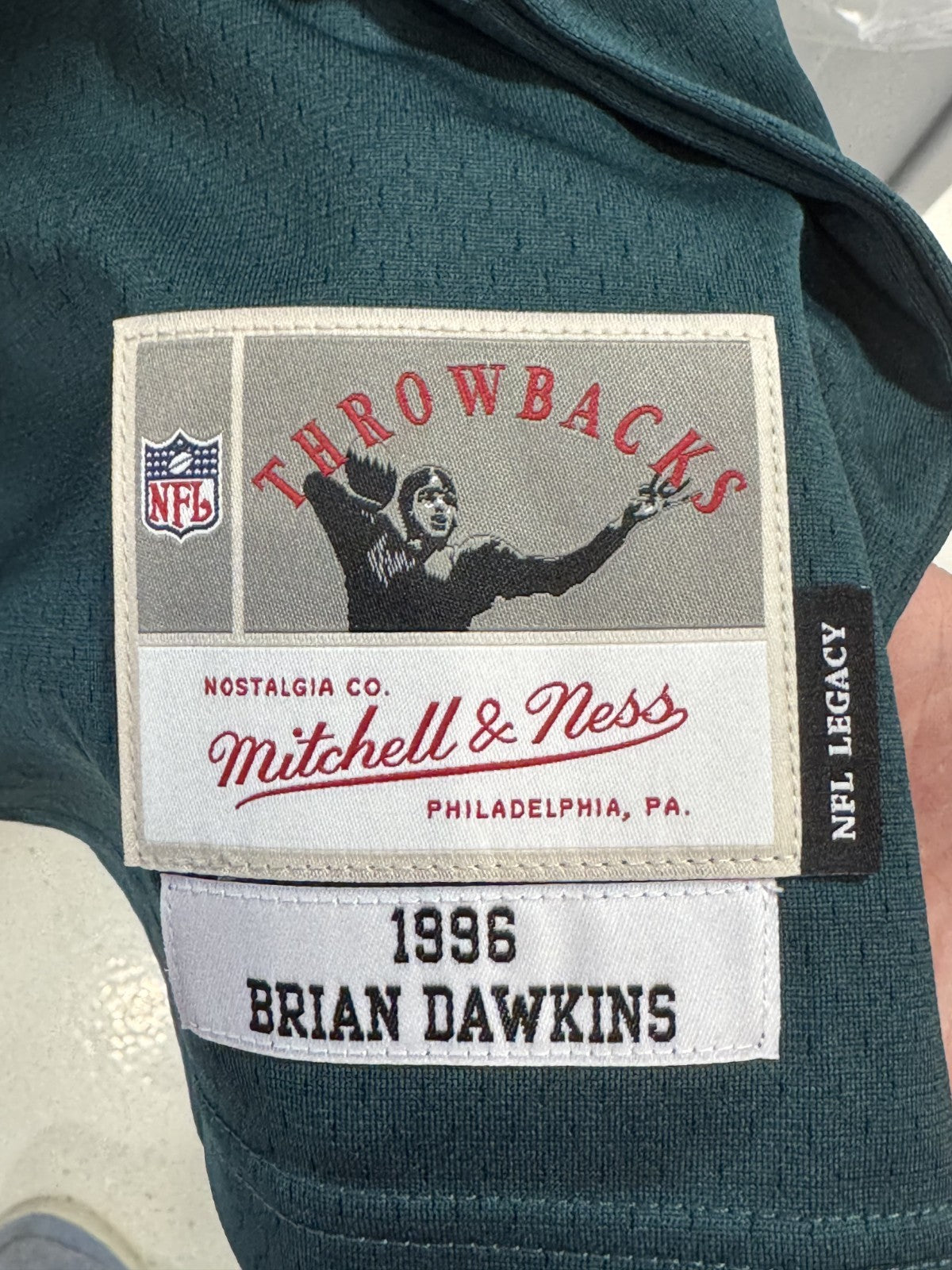 Brian Dawkins Signed Mitchell & Ness  Eagles 1996 Rookie Jersey Auto Fanatics