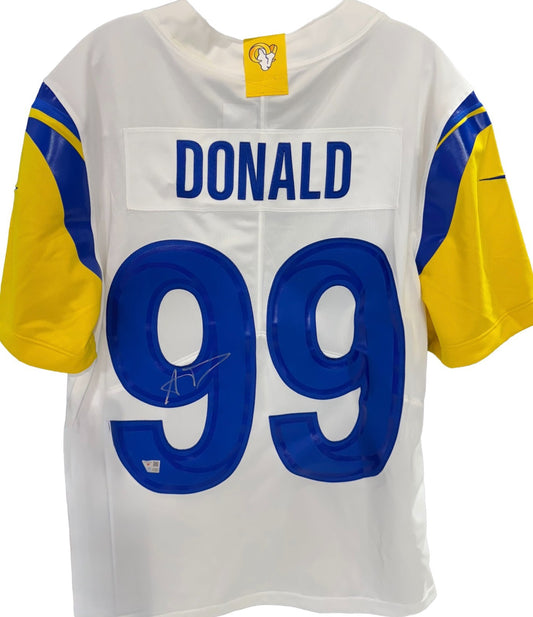 Aaron Donald Signed Nike White Limited Jersey Los Angeles Rams Auto Fanatics