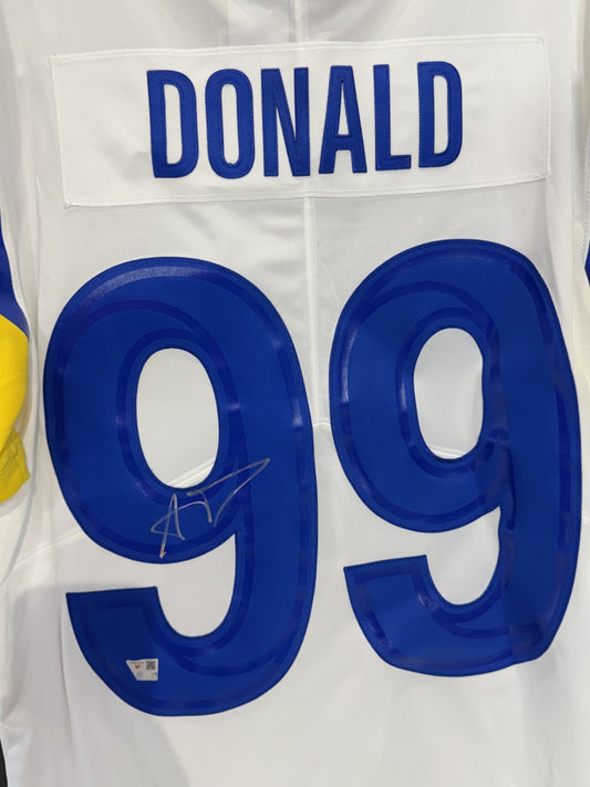 Aaron Donald Signed Nike White Limited Jersey Los Angeles Rams Auto Fanatics