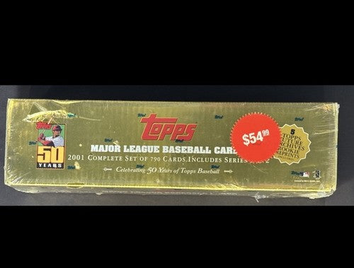 2001 TOPPS BASEBALL COMPLETE FACTORY SEALED GOLD BOX SET ICHIRO RC Rookie