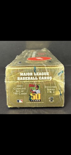2001 TOPPS BASEBALL COMPLETE FACTORY SEALED GOLD BOX SET ICHIRO RC Rookie