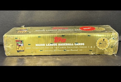 2001 TOPPS BASEBALL COMPLETE FACTORY SEALED GOLD BOX SET ICHIRO RC Rookie