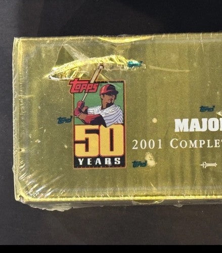 2001 TOPPS BASEBALL COMPLETE FACTORY SEALED GOLD BOX SET ICHIRO RC Rookie