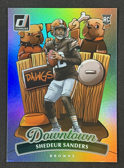 2025 Panini Donruss Shedeur Sanders Downtown RC #17 Cleveland Browns Rookie