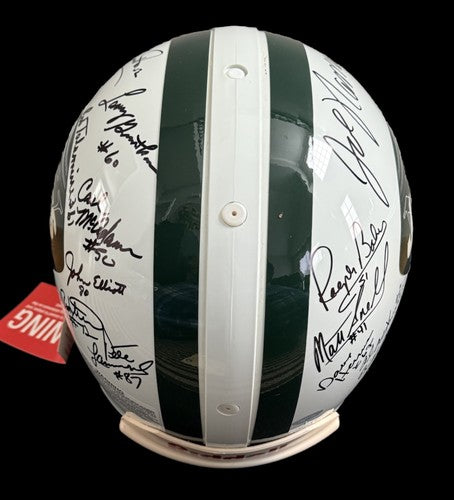 1969 Jets SB Team Signed Pro Line Authentic FS Helmet Auto Joe Namath Steiner