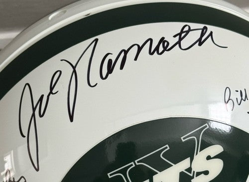 1969 Jets SB Team Signed Pro Line Authentic FS Helmet Auto Joe Namath Steiner