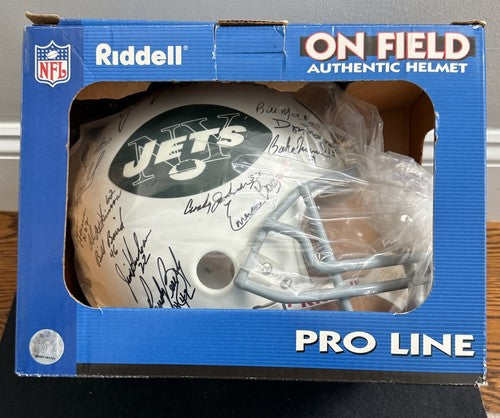 1969 Jets SB Team Signed Pro Line Authentic FS Helmet Auto Joe Namath Steiner