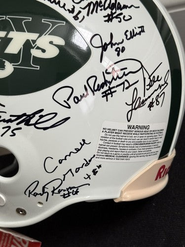 1969 Jets SB Team Signed Pro Line Authentic FS Helmet Auto Joe Namath Steiner