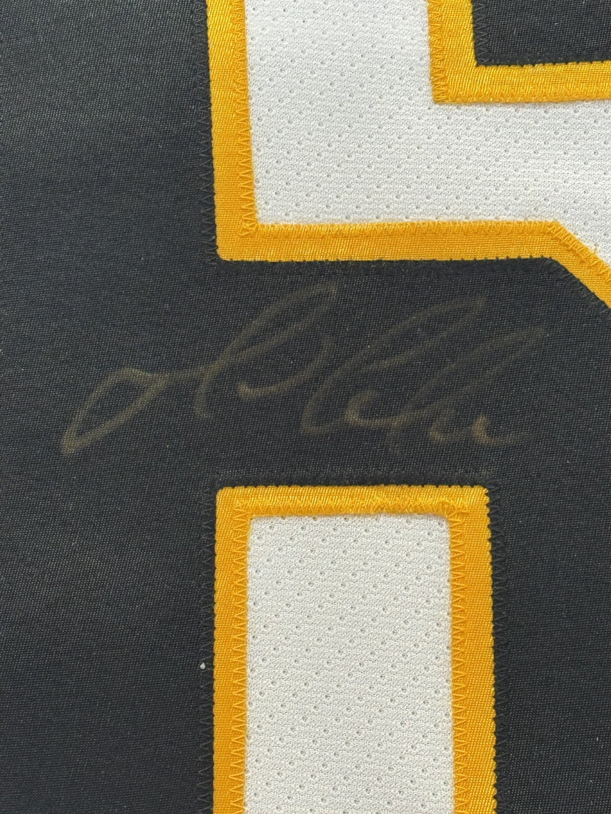Mario Lemieux Signed Vintage CCM Fight Strap Jersey Penguins Auto Steiner COA