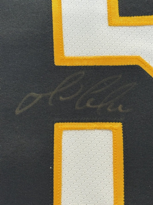 Mario Lemieux Signed Vintage CCM Fight Strap Jersey Penguins Auto Steiner COA