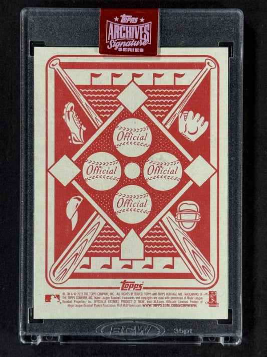 2015 Topps Archives Ian Kinsler 1/1 Auto Encased Detroit Tigers Mint