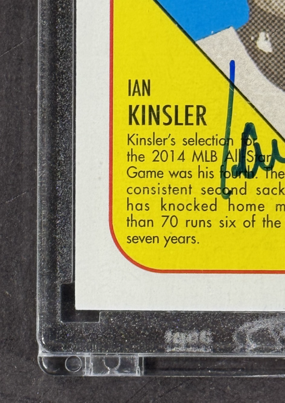 2015 Topps Archives Ian Kinsler 1/1 Auto Encased Detroit Tigers Mint