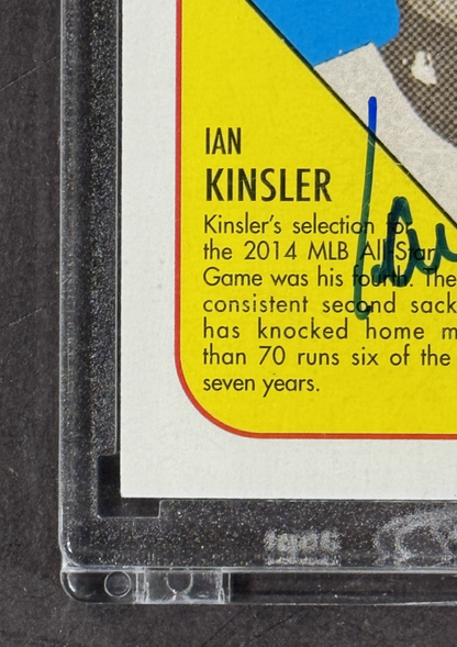 2015 Topps Archives Ian Kinsler 1/1 Auto Encased Detroit Tigers Mint