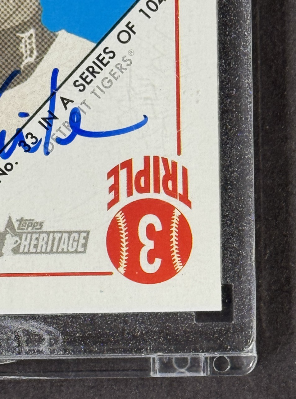 2015 Topps Archives Ian Kinsler 1/1 Auto Encased Detroit Tigers Mint
