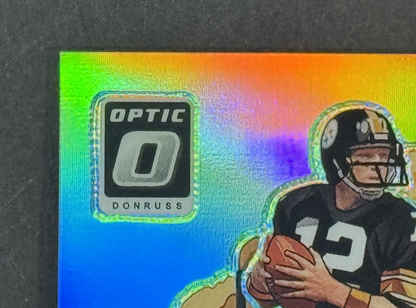2025 Panini Optic Terry Bradshaw Will Howard Downtown #11 Pittsburgh Steelers QB