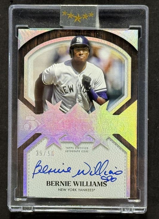 2025 Topps Five Star 5 Tool Phenom Auto Bernie Williams /50 Encased Yankees Mint