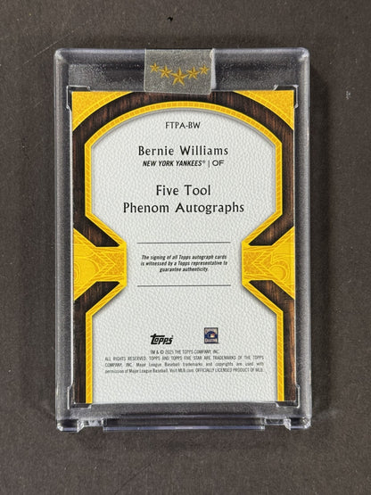 2025 Topps Five Star 5 Tool Phenom Auto Bernie Williams /50 Encased Yankees Mint