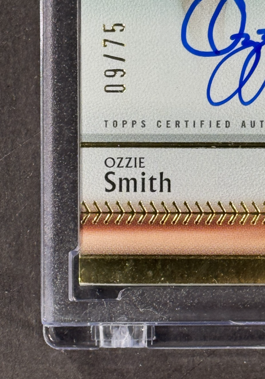 2024 Topps Five Star Ozzie Smith Mint Auto /75 Encased St Louis Cardinals HOF