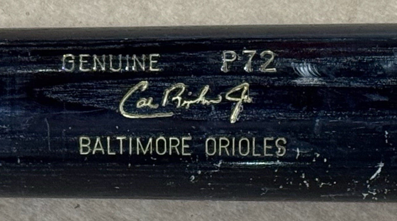 Cal Ripken Jr Signed Louisville Slugger P72 Game Model Bat Orioles Hof Auto PSA