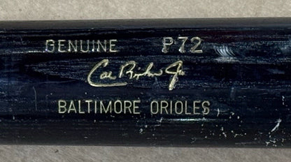 Cal Ripken Jr Signed Louisville Slugger P72 Game Model Bat Orioles Hof Auto PSA