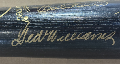 Ted Williams signed HOF louisville bat 6 autograph Brooks Robinson PSA DNA LOA