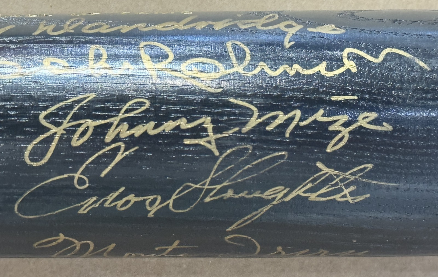 Ted Williams signed HOF louisville bat 6 autograph Brooks Robinson PSA DNA LOA