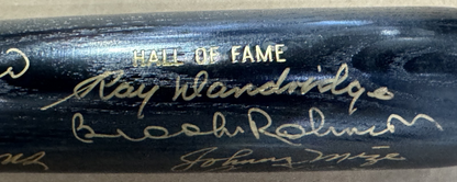 Ted Williams signed HOF louisville bat 6 autograph Brooks Robinson PSA DNA LOA