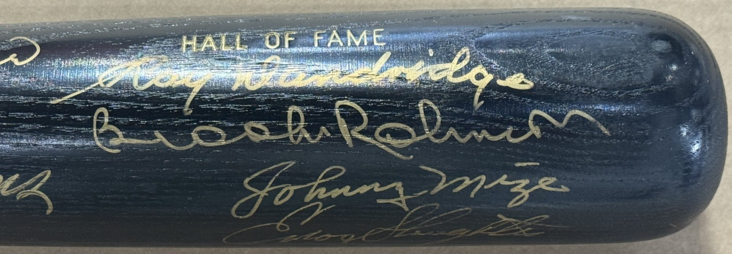 Ted Williams signed HOF louisville bat 6 autograph Brooks Robinson PSA DNA LOA