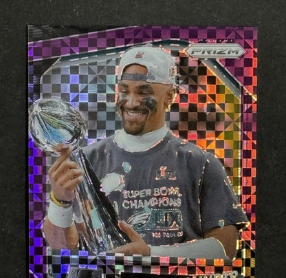 2025 Panini Prizm Purple Power Super Bowl MVP Variation Jalen Hurts /49 Mint 228