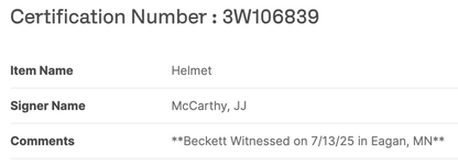 JJ Mccarthy Signed SpeedFlex Authentic Helmet W / Visor Auto BAS COA Vikings QB
