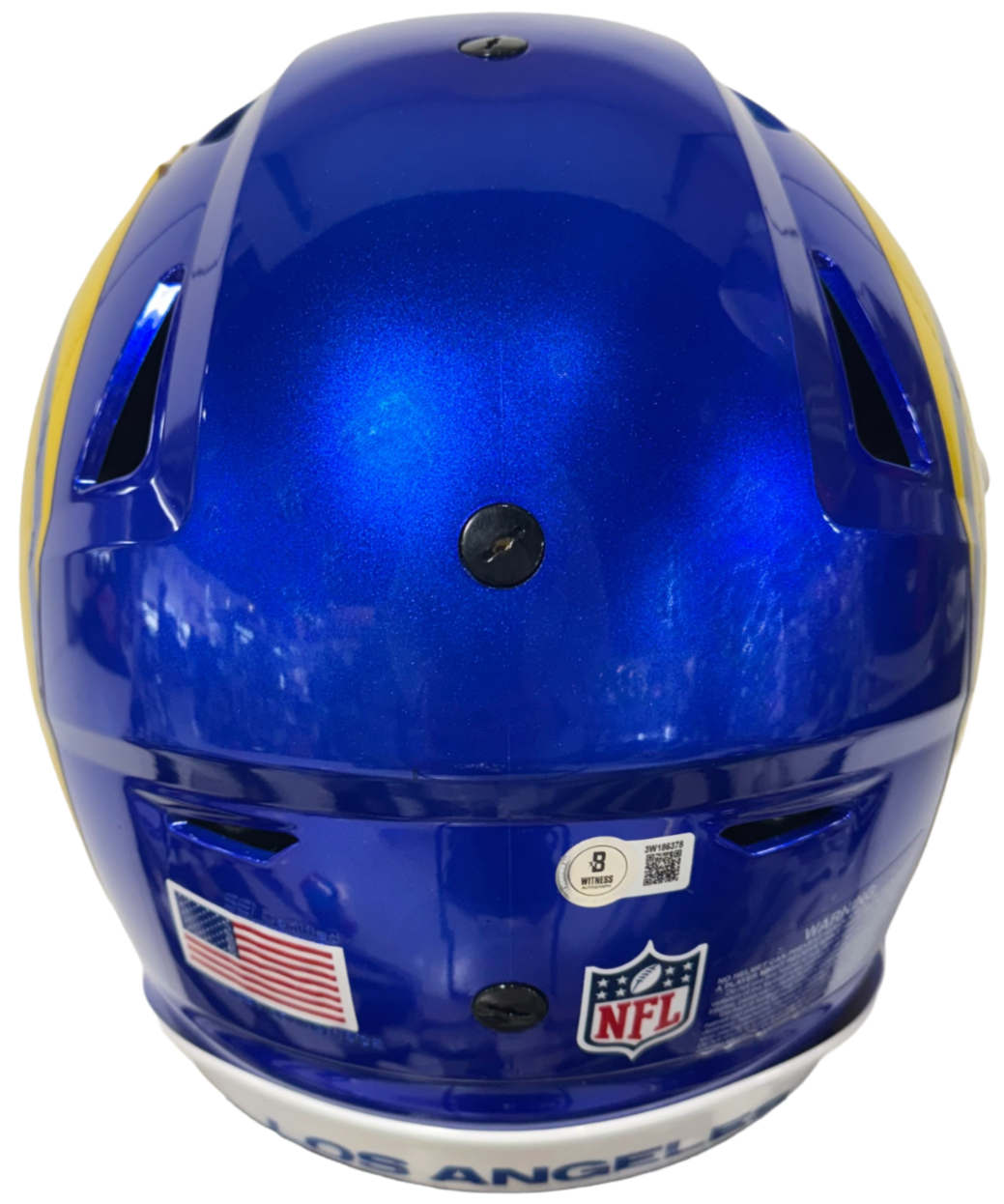 Jared Verse Signed SpeedFlex Authentic Helmet DROY 24 insc Auto BAS COA LA Rams