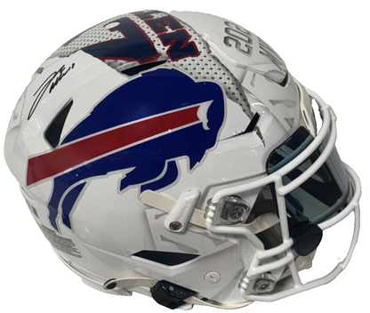 Josh Allen Signed Custom SpeedFlex Authentic Helmet Bills 2024 MVP Auto BAS 1/1