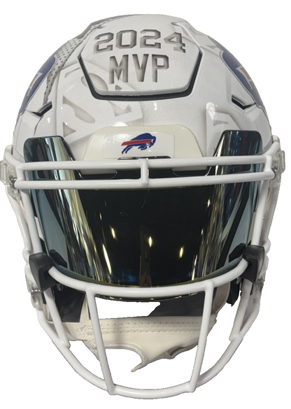Josh Allen Signed Custom SpeedFlex Authentic Helmet Bills 2024 MVP Auto BAS 1/1