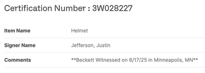 JJ Mccarthy Justin Jefferson Signed SpeedFlex Alt Helmet Vikings Auto BAS COA