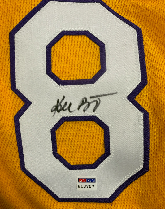 Kobe Bryant Signed Framed Lakers #8 Jersey Rookie Era Full Name Auto PSA COA HOF