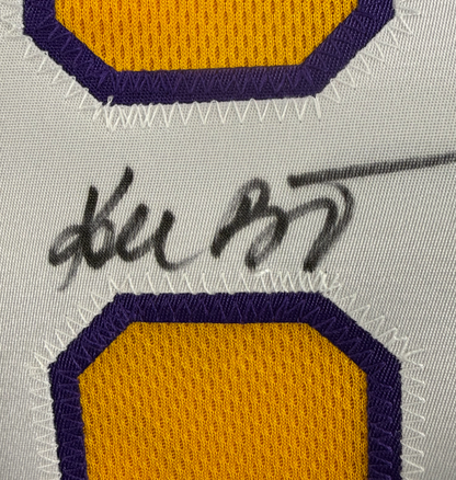 Kobe Bryant Signed Framed Lakers #8 Jersey Rookie Era Full Name Auto PSA COA HOF