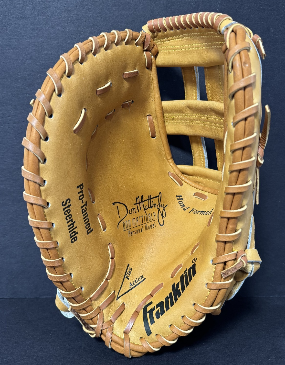 Don Mattingly Signed Franklin Game Model Glove Auto MLB Holo Steiner NY Yankees