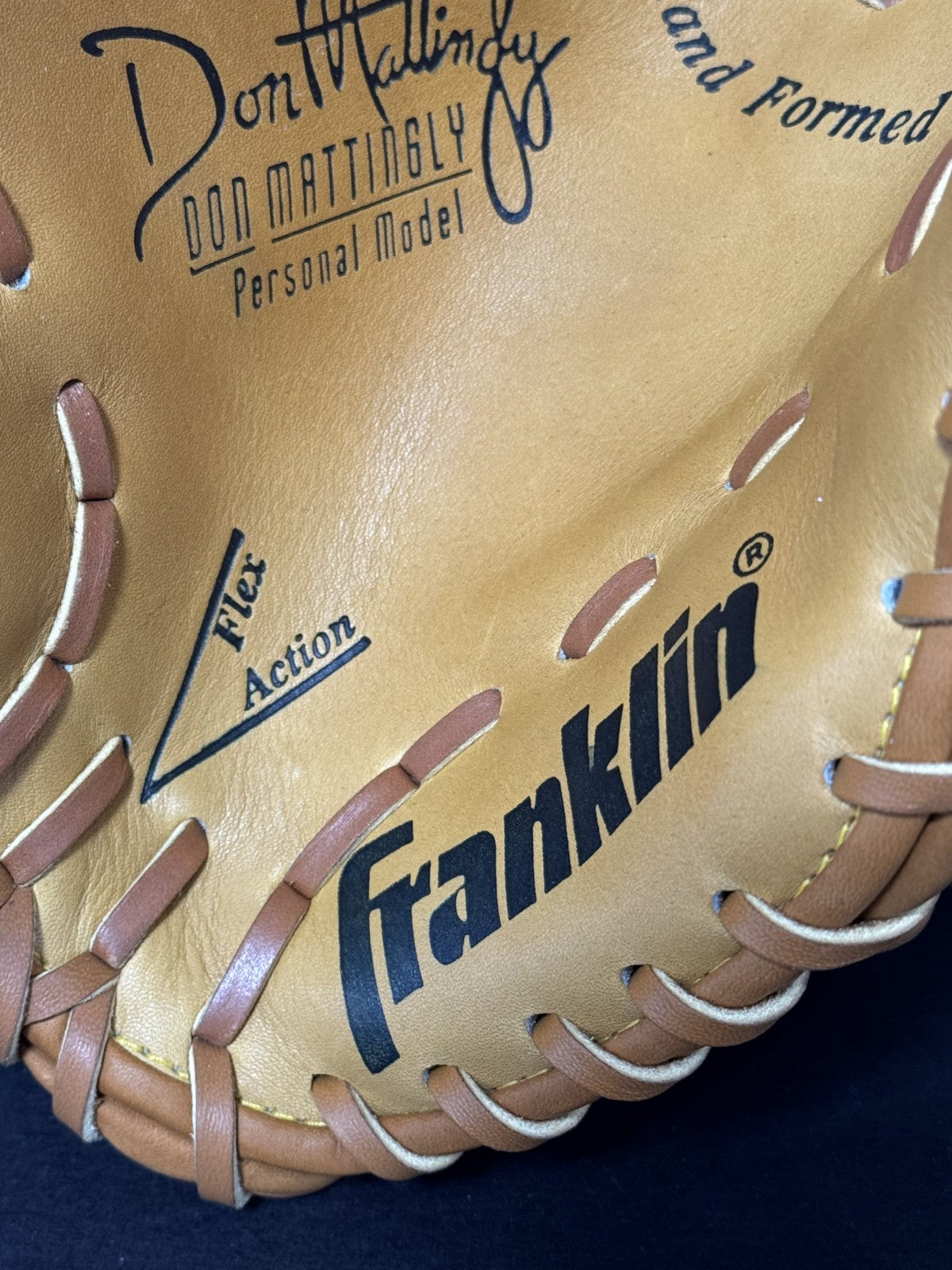 Don Mattingly Signed Franklin Game Model Glove Auto MLB Holo Steiner NY Yankees