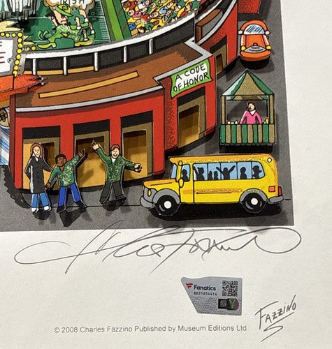 Lou Holtz Signed 1988 Champs Notre Dame Stadium Auto 3D Fazzino /100 Fanatics
