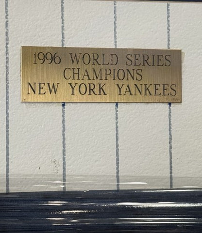 1996 Yankees Team Signed Looney Tunes Framed Cel Rivera Jeter Torre 13 Auto COA