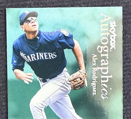 1999 Skybox Autographics Alex Rodriguez Signed Mariners Mint On Card Auto
