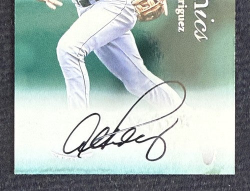 1999 Skybox Autographics Alex Rodriguez Signed Mariners Mint On Card Auto