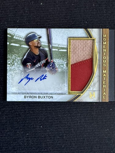 2025 Topps Museum BYRON BUXTON CORREA Dual Jumbo Patch Auto Book 5/5 Twins