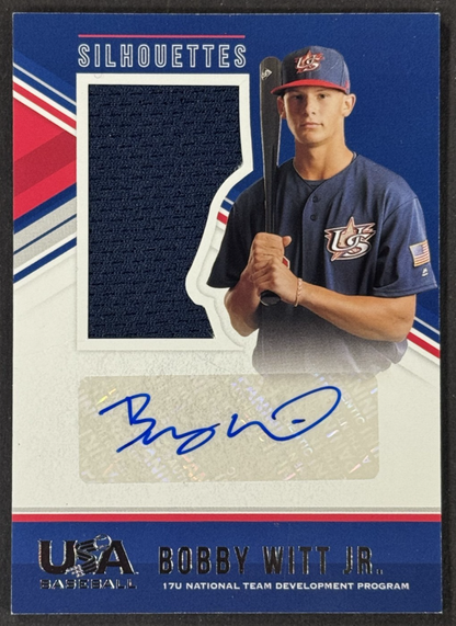 2018 Panini USA Baseball Stars & Stripes Bobby Witt Jr Patch Auto /199 KC Royals