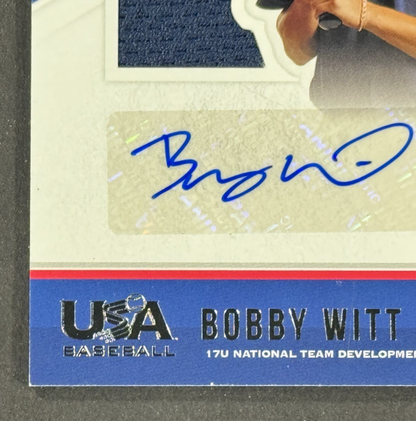 2018 Panini USA Baseball Stars & Stripes Bobby Witt Jr Patch Auto /199 KC Royals