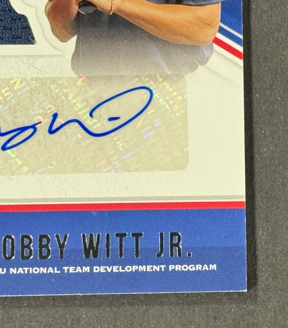 2018 Panini USA Baseball Stars & Stripes Bobby Witt Jr Patch Auto /199 KC Royals