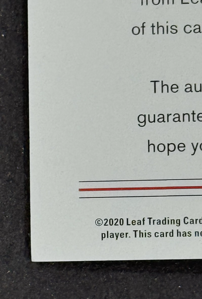 2020 Leaf Pete Rose Charlie Hustle Edition Auto #AU-02 Cincinnati Reds