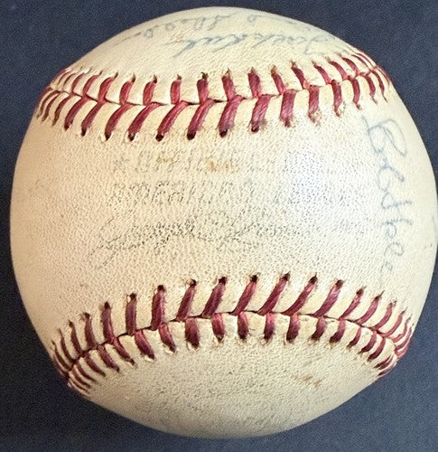 1961 Yankees Team Signed Baseball Roger Maris Mickey Mantle Berra Auto Psa LOA