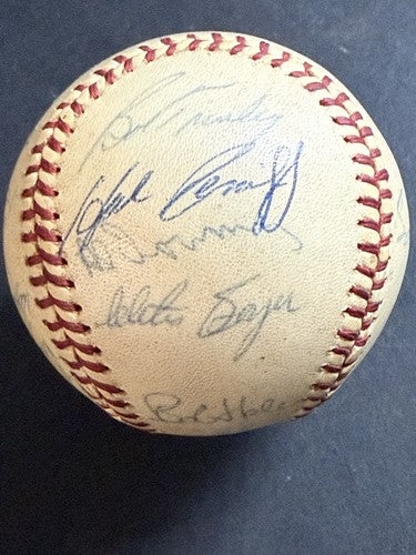 1961 Yankees Team Signed Baseball Roger Maris Mickey Mantle Berra Auto Psa LOA