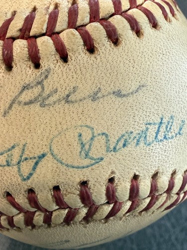 1961 Yankees Team Signed Baseball Roger Maris Mickey Mantle Berra Auto Psa LOA